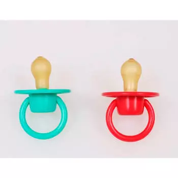 Набор пустышек Курносики 2шт 6+ силиконовые классические 13027