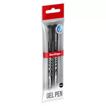 Набор ручек гелевых берлинго джилайн 2 шт 0.5 мм черный игольчатый стержень 305528