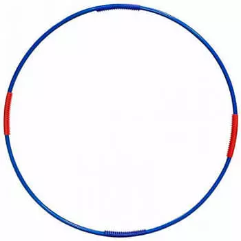 Обруч гимнастический d=900мм стальной с массажными насадками 900гр коричневый 5274