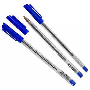 Набор ручек шариковых Европа классный выбор 3шт синий в/п