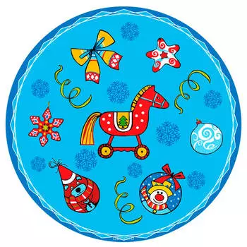 Набор салфеток 4шт новог шары 31см