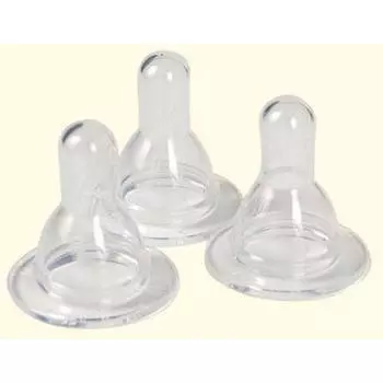 Набор сосок Курносики 3шт 0+ силиконовые стандартного размера 12051