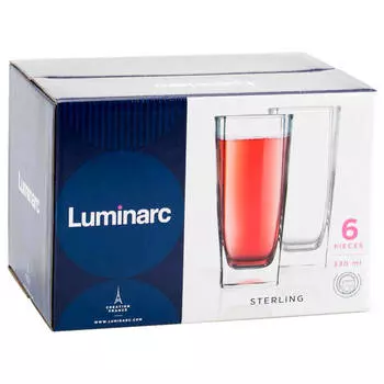 Набор стаканов 300мл 6шт LUMINARC стерлинг низкие h7669