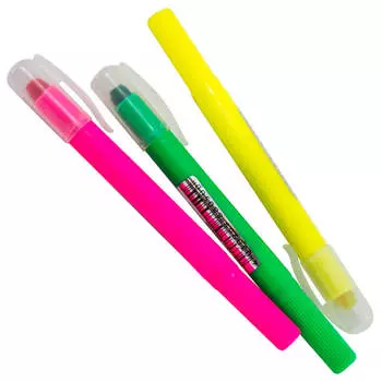 Набор текстовыделителей Европа классный выбор 3шт гелевый выдвижной в/п