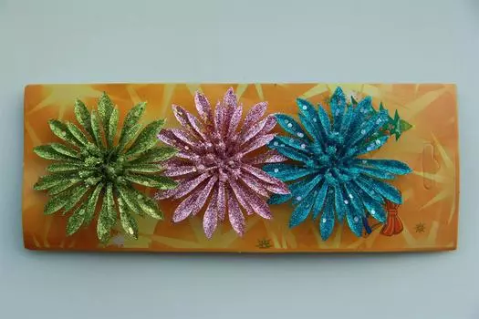 Набор украшений цветок 8см 3шт