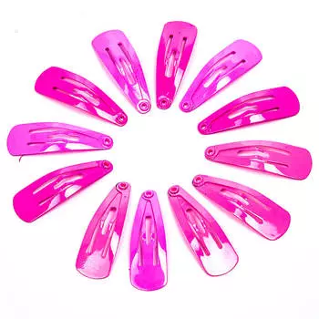 Набор заколок розовый 12шт мини 1072