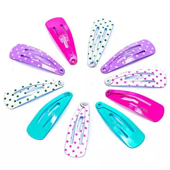 Набор заколок точки 10шт мини 1073