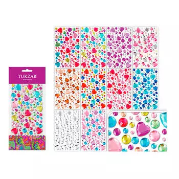 Наклейки 3d в форме марок 9шт 11*7см