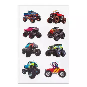 Наклейки мягкие Юнландия машины 10*15см многоразовые 661784