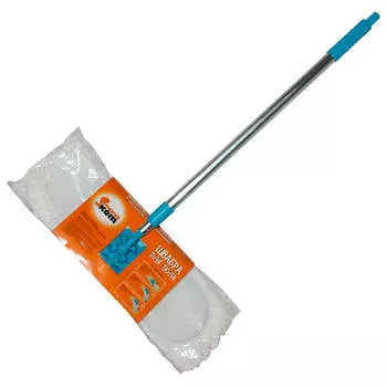 Швабра для пола Рыжий кот микрофибра телескопическая ручка mopm7 310320