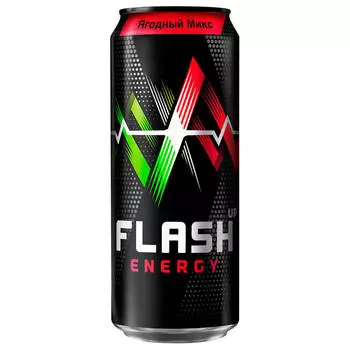 Напиток Flash Up энергия 0,45л газ. ягодный микс ж/б