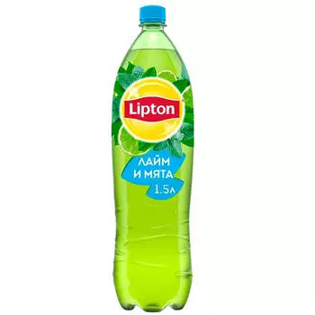 Напиток холодный чай липтон 1,5л лайм мята пл/б