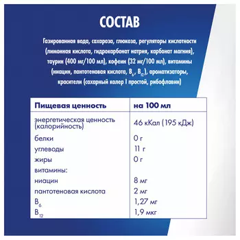 Напиток Red Bull 0,25л газ. Энергетический ж/б