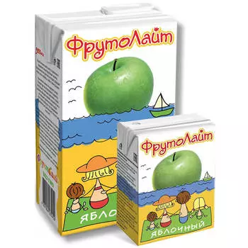 Напиток сокосодержащий фрутолайт 0,95л яблоко тетрапак