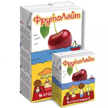 Напиток сокосодержащий фрутолайт 0,95л вишня тетрапак