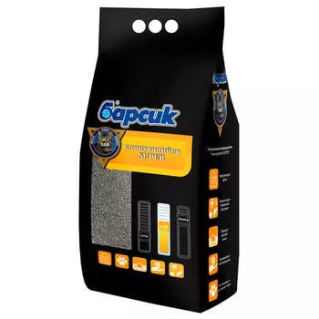 Наполнитель Барсик SUPER" комкующийся 5.5л