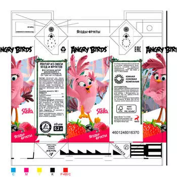 Нектар Angry Birds смесь фруктов и ягод 0,2л