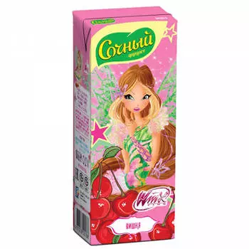 Нектар сочный фрукт винкс 200мл вишня с 5 месяцев