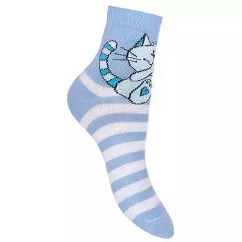 Носки детские Гамма рисунок животные р.14-16 голубой с316(20)