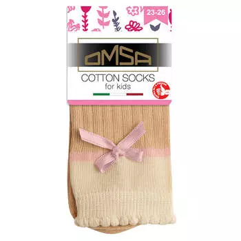 Носки детские омса калзино р.12-14 бейдж с бантиком 22 c01