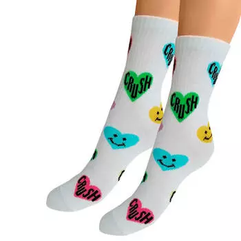 Носки детские тач р.22 сердечки 2371