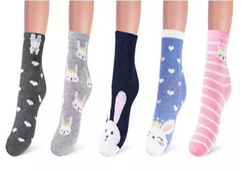 Носки для девочек русокс зайки р.14-16 5 д3-13055