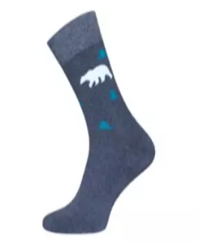 Носки мужские брест белый медведь р.25 темно-серый меланж махровые 18 с2424 315