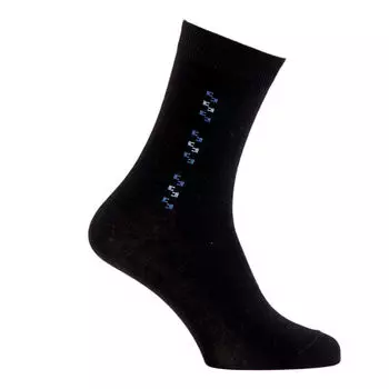 Носки мужские Гамма гладкие с двойным бортом р.25 черный с309