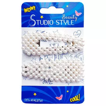 Заколка зажим Beauty Style 2шт с жемчугом