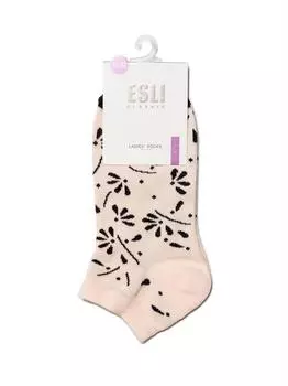 Носки женские эсли классик р.23 персик короткие хлопковые 14с-116спе