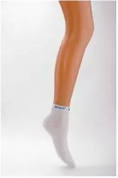 Носки женские Гамма укороченные текст по борту р.25 черный с155