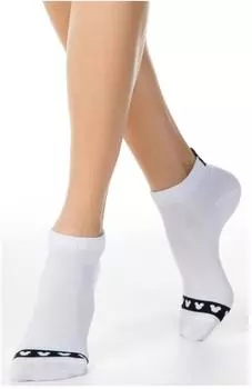 Носки женские конте дисней р.23 белый короткие 20с-1спм