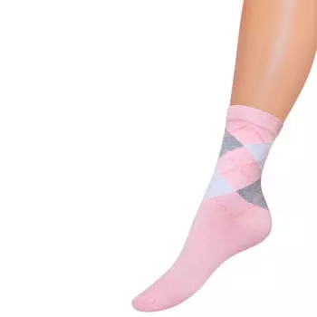 Носки женские пара сокс розовый р.25 l1d17