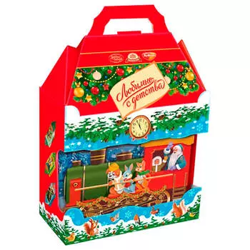 Новогодний подарок любимые с детства красная стрела 600г Обьединенные кондитеры