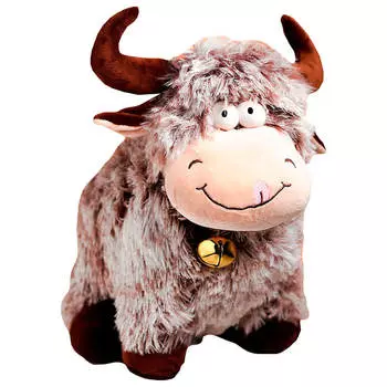 Игрушка мягкая Там-там бык с колокольчиком 9х20х19см leo19-1279a