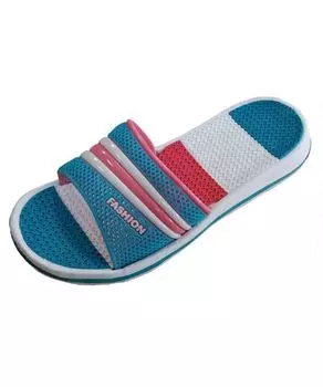 Обувь пляжная женская н5450 р37 красно-голубой