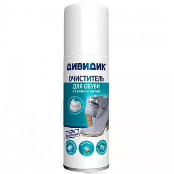 Очиститель пенный Дивидик 125мл для кожи, замши, велюра,нубука и текстильных материалов