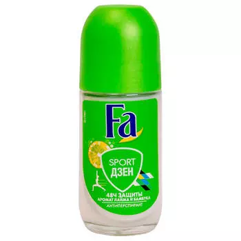 Дезодорант Fa 50мл ролик спорт дзен