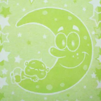 Одеяло детское Споки Ноки 100*118см полиэстер/хлопок луна салатовый dc235611