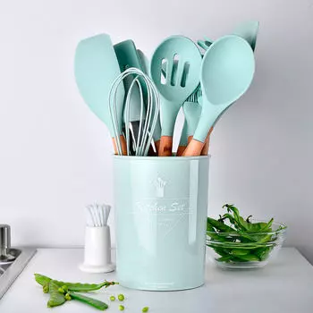 Набор кухонный 10пр голубой