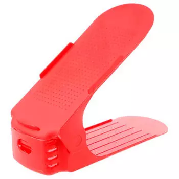 Органайзер для обуви регулируемый 25*5*18см красный