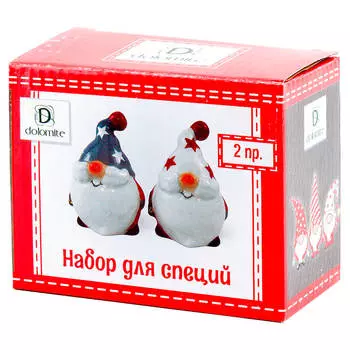 Набор для специй Dolomite солонка/ перечница фигурные сказочные гномы п/у n2520886