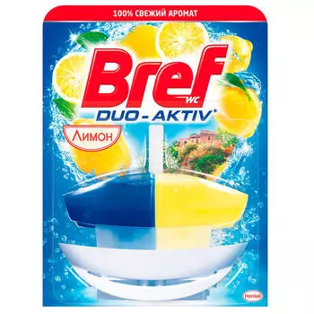 Освежитель для унитаза Bref Duo Aktiv 50мл лимон