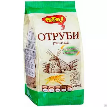 Отруби Ого! 200г ржаные с-петербург
