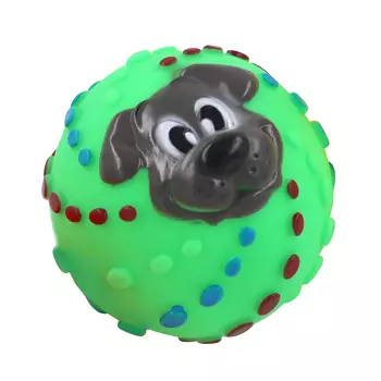 Игрушка для собак Европа мяч с пищалкой 10см пвх зеленый kt3030