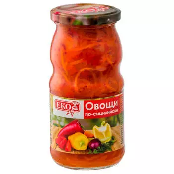 Овощи еко 480 гр по-сицилийски ст/б