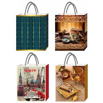 Пакет картон средний+ 26*32*10см СанВест