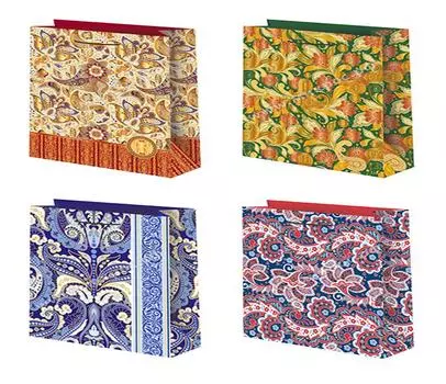 Пакет подарочный фольга 18*23 см микрос