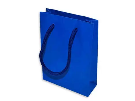 Пакет подарочный ромбы 12,8*8,5*16см синий yx-003-5