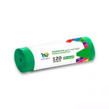 Пакеты для мусора Юпласт биоразлагаемые 120л 10шт юхо32047